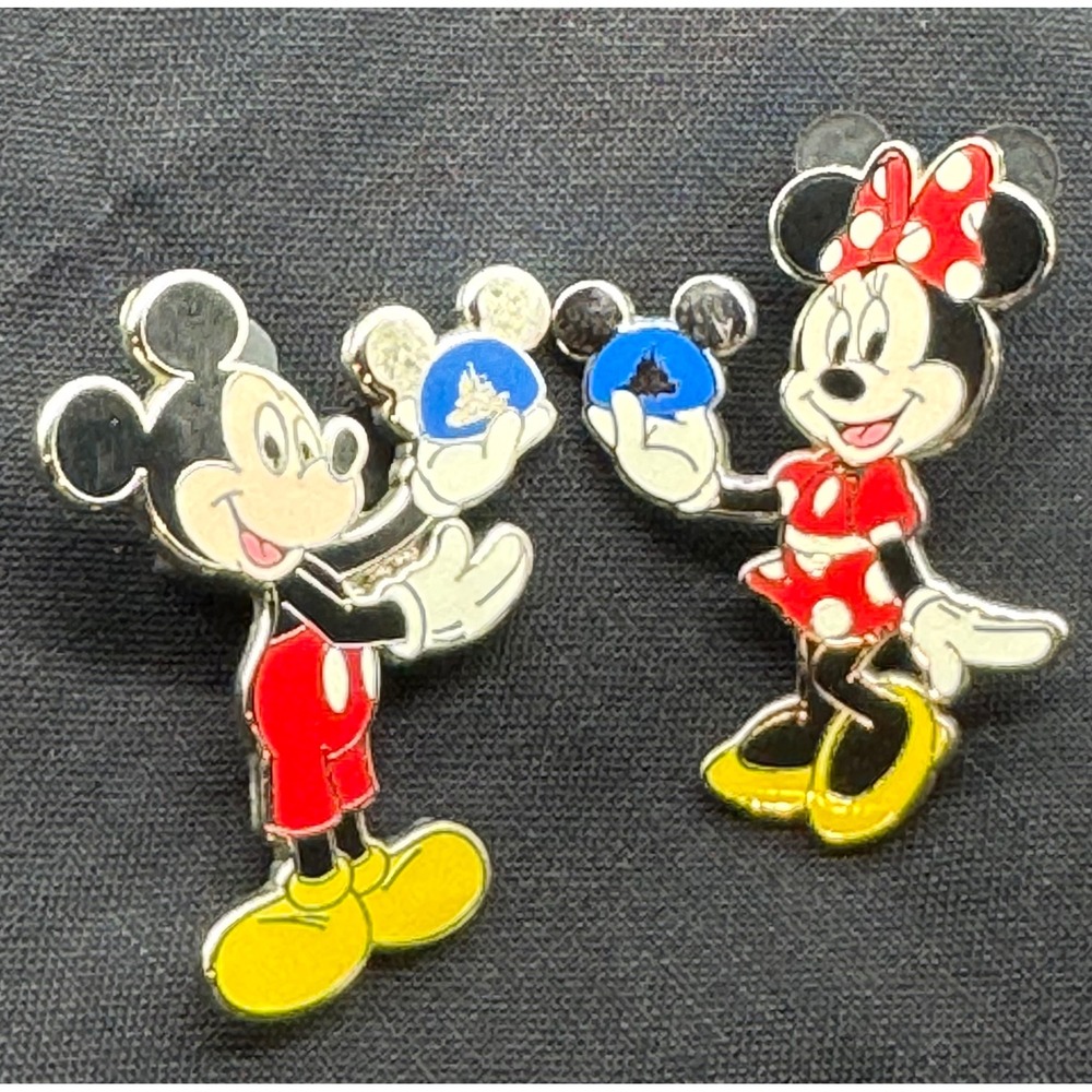 Disney Mickey and Minnie Mouse Trading Pin Everyday Ear Hat 2009 Lot‎ of 2